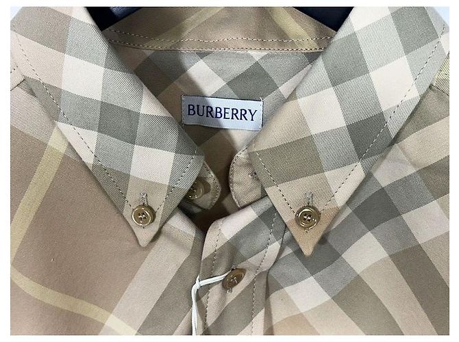 Burberry Camicia oversize in cotone a quadri da uomo Multicolore - vista 5