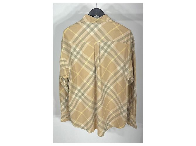 Burberry Camicia oversize in cotone a quadri da uomo Multicolore - vista 7