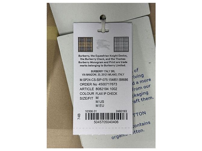 Burberry Camicia oversize in cotone a quadri da uomo Multicolore - vista 9