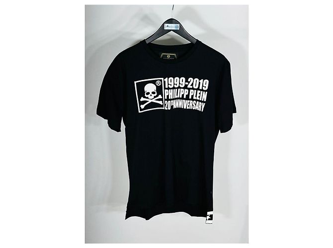 Philipp Plein Platinum Cut Round Kurzarm T-Shirt für Herren Schwarz - Ansicht 3