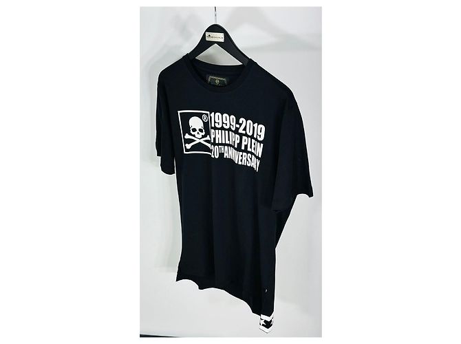 Philipp Plein Platinum Cut Round Kurzarm T-Shirt für Herren Schwarz - Ansicht 4