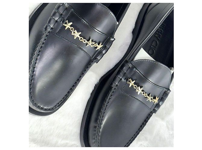 Jimmy Choo Mocassini Mocca Nioblack Gold da uomo Nero - vista 7