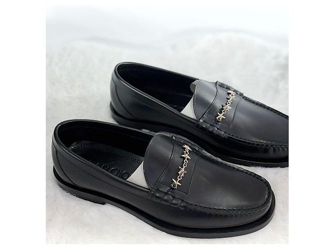 Jimmy Choo Mocassini Mocca Nioblack Gold da uomo Nero - vista 8