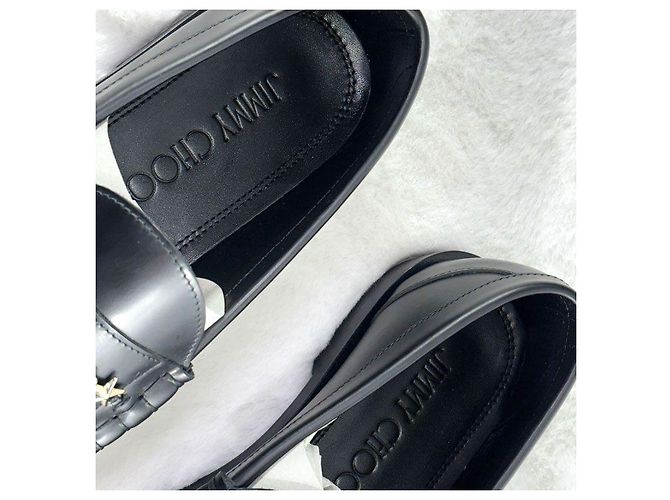 Jimmy Choo Mocassini Mocca Nioblack Gold da uomo Nero - vista 9