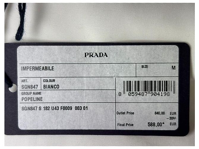 Prada Giacca a vento oversize in nylon da uomo Argento - vista 6