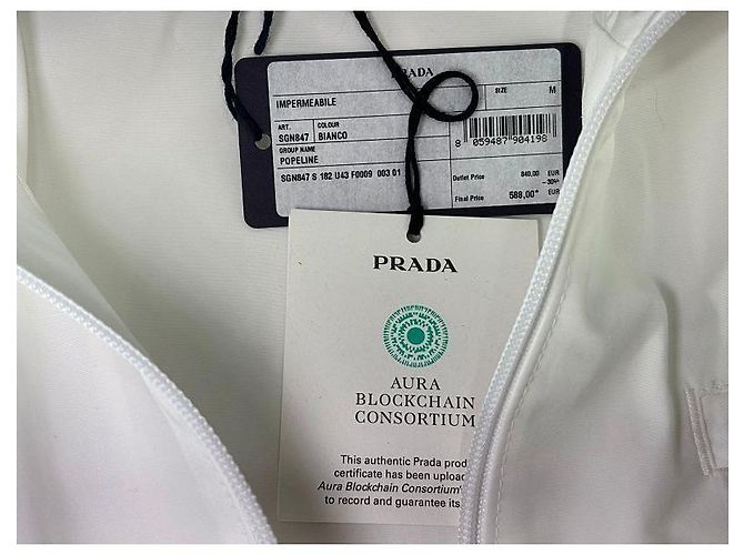 Prada Giacca a vento oversize in nylon da uomo Argento - vista 7