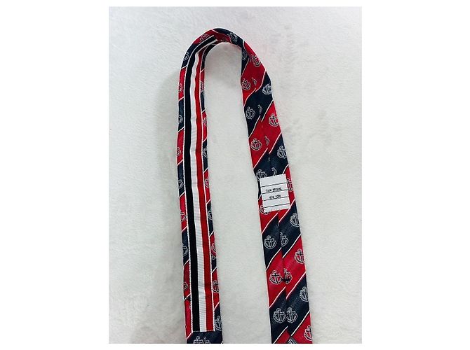 Thom Browne Anchor Jacquard Stripe Tie Multiple colors - view 4