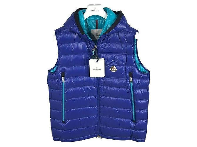 Moncler Lightweight Down Vest Blue - view 3