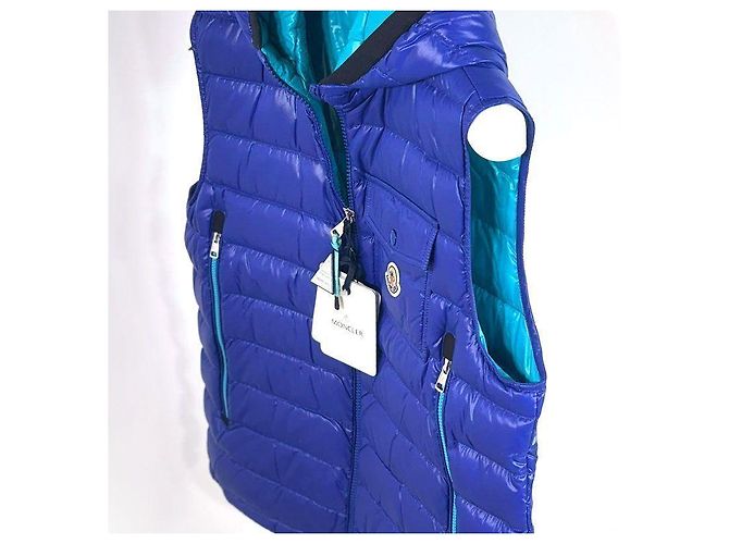 Moncler Lightweight Down Vest Blue - view 5