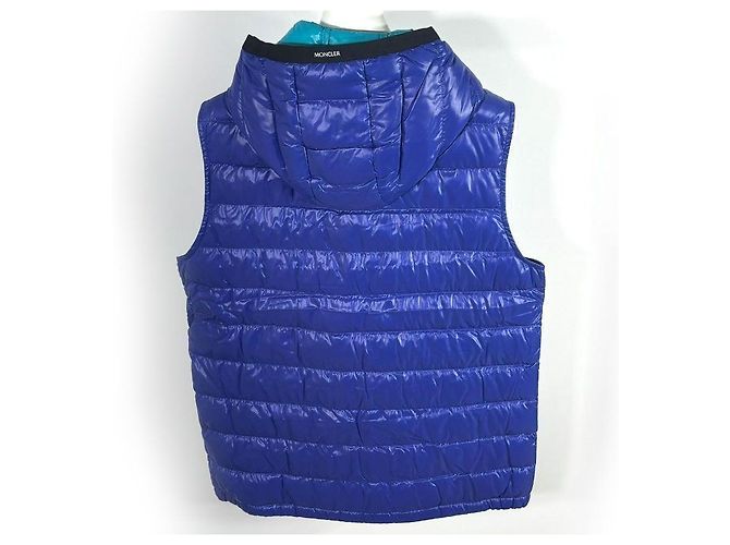 Moncler Lightweight Down Vest Blue - view 6