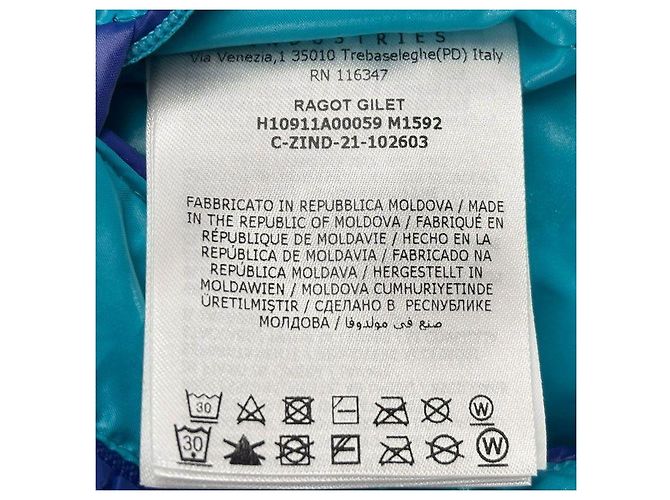Moncler Lightweight Down Vest Blue - view 7