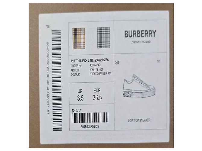 Burberry Sneaker in tela con stampa monogramma Multicolore - vista 7