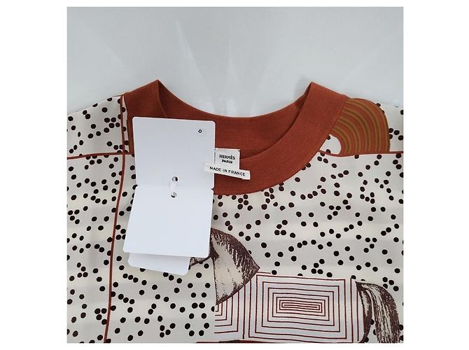 Hermès Suéter de twill de manga corta Castaño - vista 11