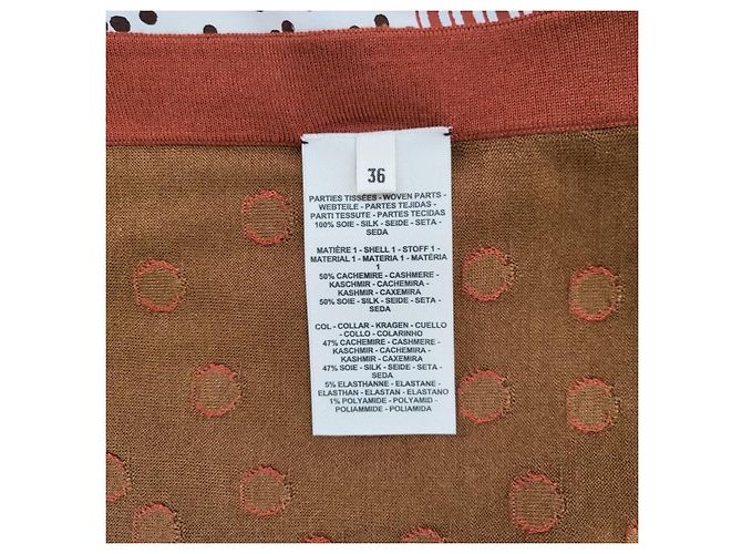 Hermès Suéter de twill de manga corta Castaño - vista 9