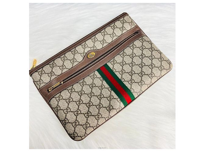 Gucci Bolsa de mão Ophidia GG Supreme Ophidia Verde - vista 4