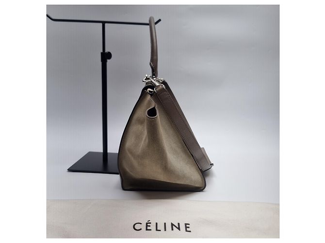 Céline Trapez Handtasche Schultertasche (mit Riemen) Braun - Ansicht 8