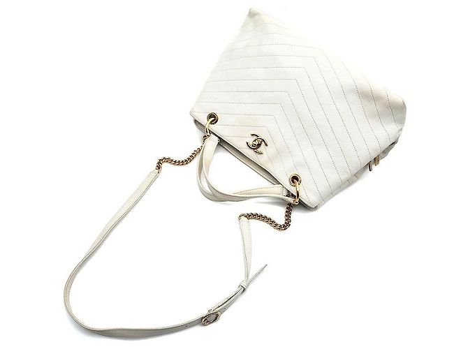 Chanel Borsa a mano e a tracolla con catena Chevron Multicolore - vista 4