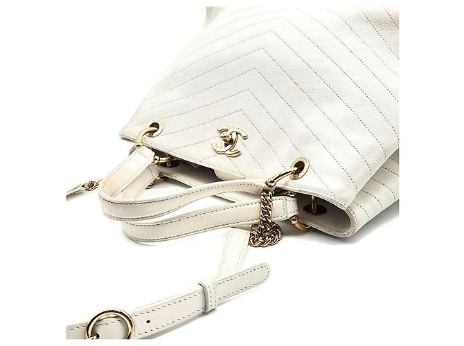 Chanel Borsa a mano e a tracolla con catena Chevron Multicolore - vista 6