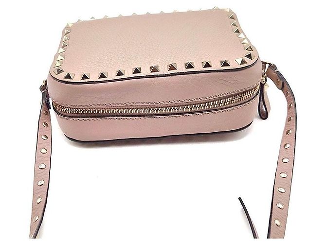 Valentino Borsa a tracolla Rockstud Rosa - vista 6