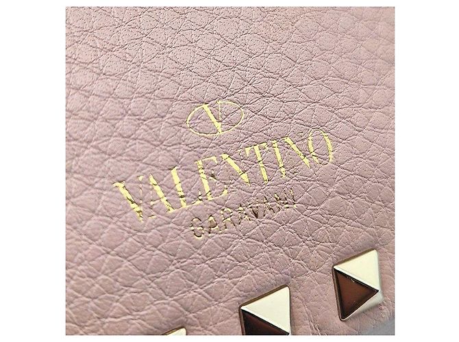 Valentino Borsa a tracolla Rockstud Rosa - vista 8