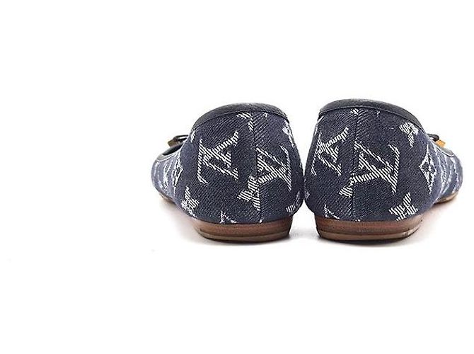 Louis Vuitton Ballerine in denim Blu - vista 5