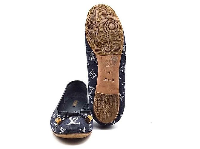 Louis Vuitton Ballerine in denim Blu - vista 6