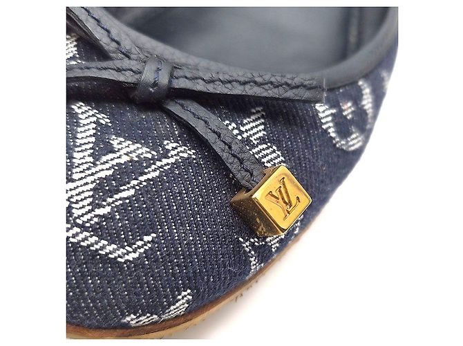 Louis Vuitton Ballerine in denim Blu - vista 7
