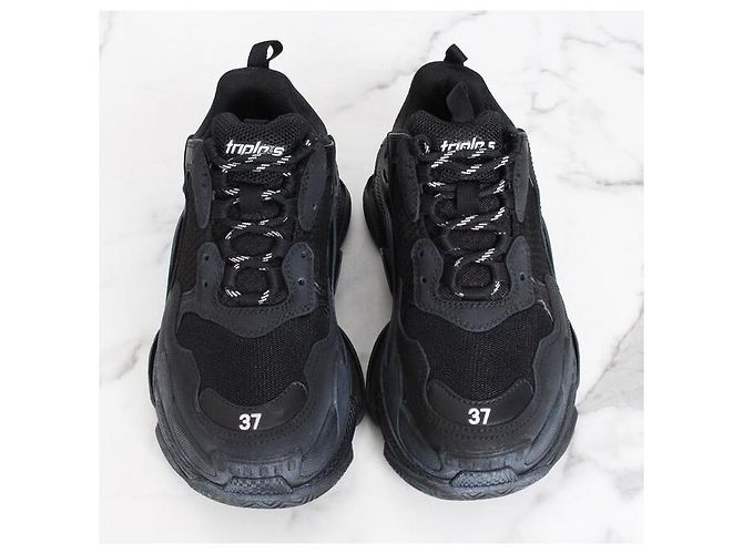Balenciaga Sneakers Triple Sneakers Dirty Black Nero - vista 7