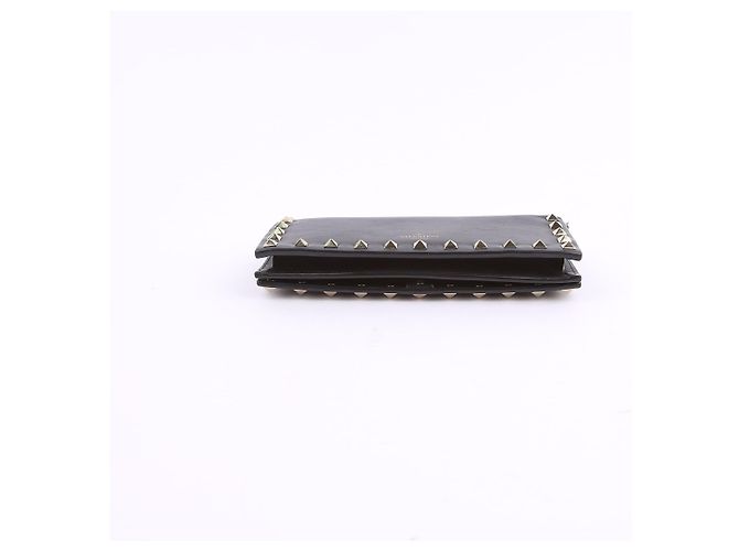 Valentino Clutch wallet Rockstud in pelle nera Nero - vista 6