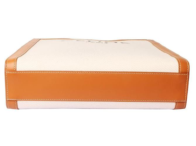 Céline Vertikaler Canvas-Cabas Braun - Ansicht 5