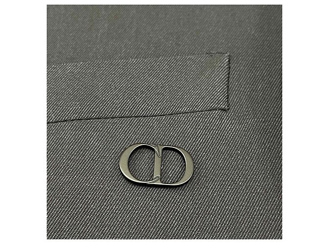 Dior Wool Blend Twill Classic Zip Jacket Grey Brown - view 10