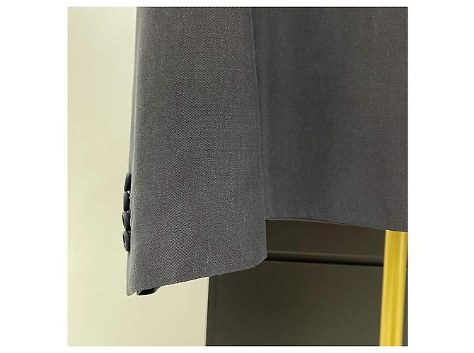 Dior Wool Blend Twill Classic Zip Jacket Grey Brown - view 4