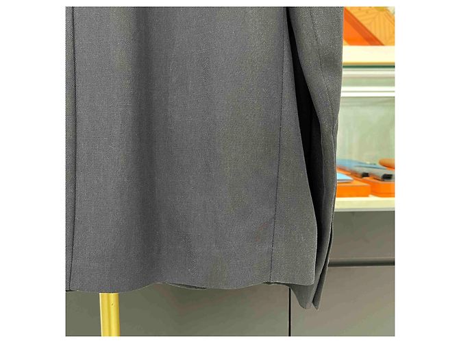 Dior Wool Blend Twill Classic Zip Jacket Grey Brown - view 8