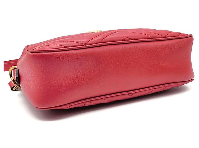 Gucci Borsa a tracolla Matelassé Marmont Rosso - vista 7