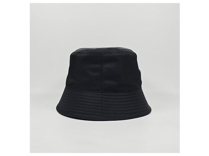 Prada Cappello Bucket in Re-Nylon Argento - vista 3