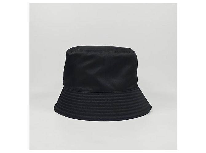 Prada Cappello Bucket in Re-Nylon Argento - vista 4