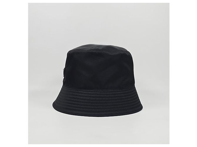 Prada Cappello Bucket in Re-Nylon Argento - vista 5