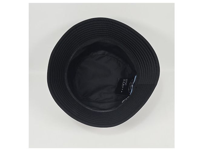 Prada Cappello Bucket in Re-Nylon Argento - vista 7