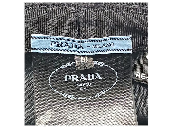Prada Cappello Bucket in Re-Nylon Argento - vista 8