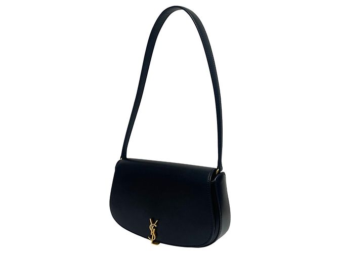 Saint Laurent Mini borsa a tracolla Voltaire mezza luna nera Nero - vista 2