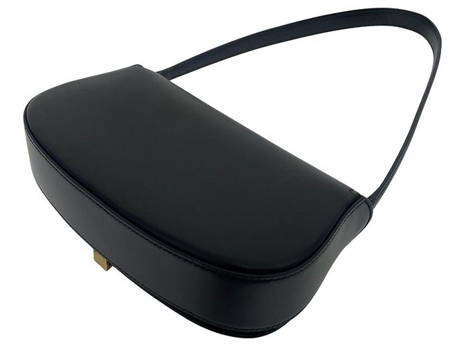 Saint Laurent Mini borsa a tracolla Voltaire mezza luna nera Nero - vista 7