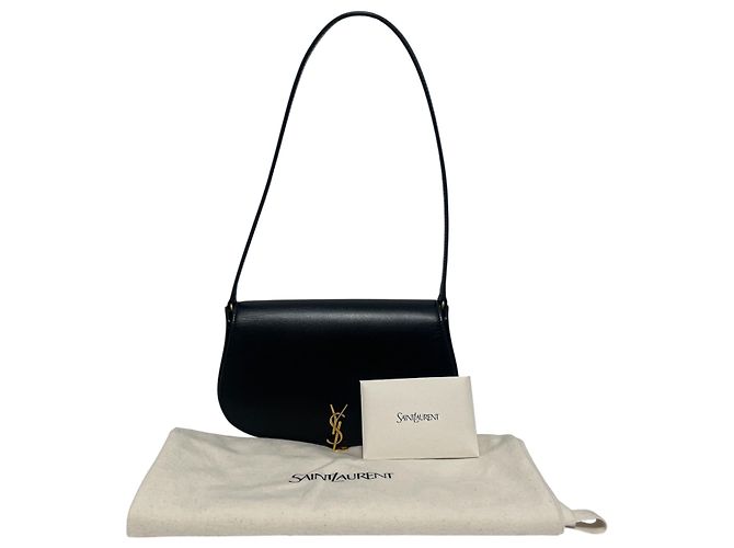 Saint Laurent Mini borsa a tracolla Voltaire mezza luna nera Nero - vista 8