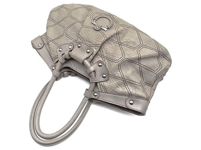 Salvatore Ferragamo Borsa Gancini Celtic Marrone - vista 4