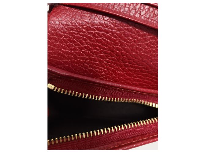 Gucci Tarjetero de cuero Red GG Marmont Roja - vista 5