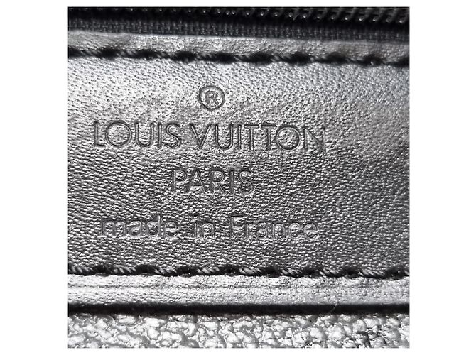 Louis Vuitton Borsa Tote Bag Briefcase Epi Sac Plat GM Nero - vista 20