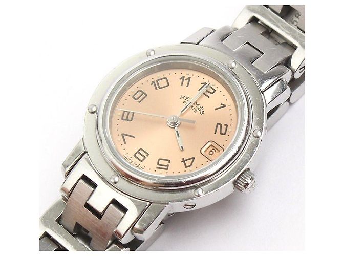 Hermès Orologio Clipper Rosa - vista 4