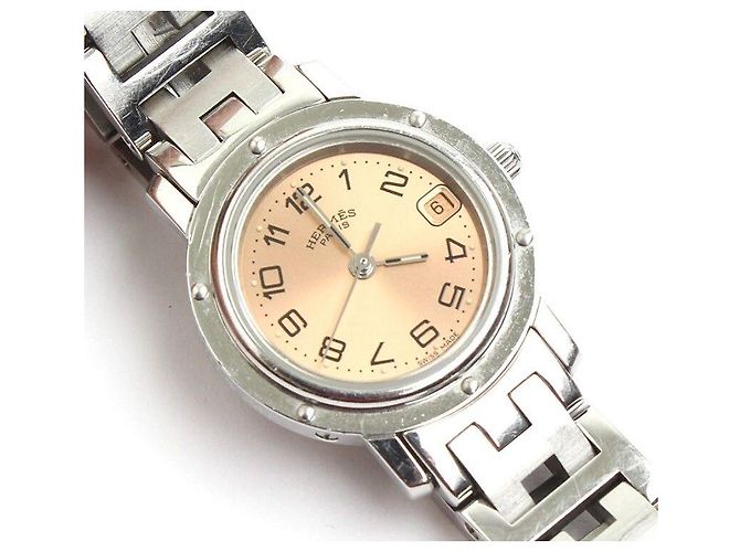 Hermès Orologio Clipper Rosa - vista 5