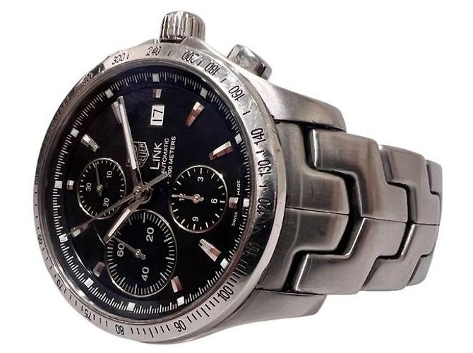Tag Heuer Monaco Chrono Link Caliber Argento - vista 5