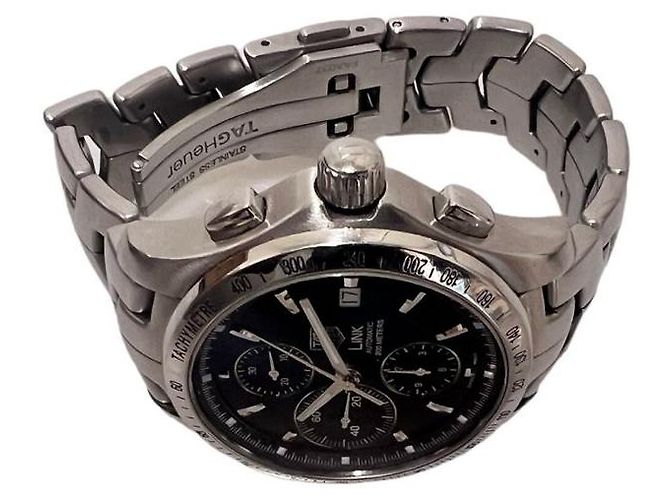 Tag Heuer Monaco Chrono Link Caliber Argento - vista 6