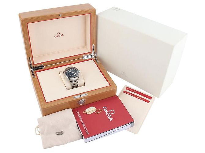 Omega Orologio Seamaster Planet Ocean GMT Titanium da Uomo Blu - vista 8